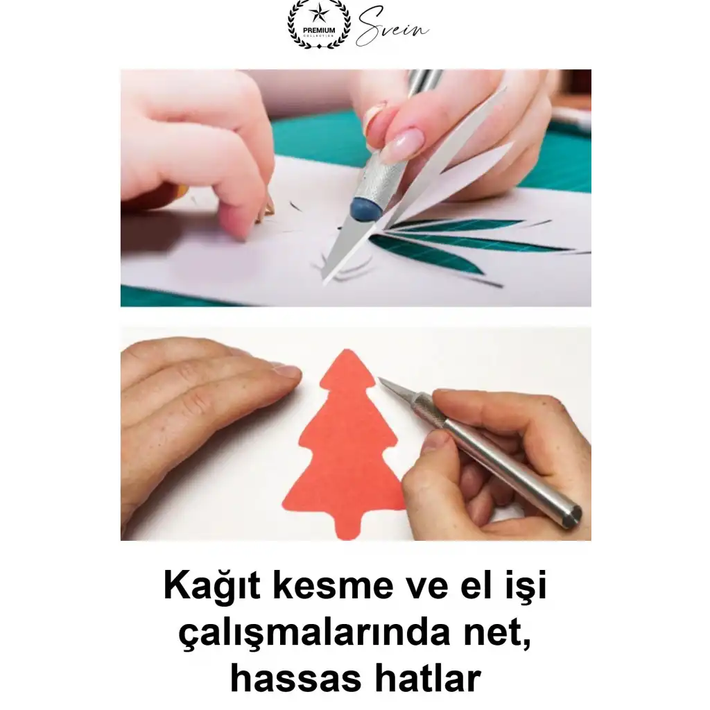 #NeşterSeti 16 Parça Hobi Neşter Seti 13 Maket Bıçağı Gravür Kalemi Hassas Kesim Kağıt Oyma Aleti Maketçi Kretuar El Sanatları İçin Kutulu Metal Saplı Çelik Değiştirilebilir Yedek Uç Takımı