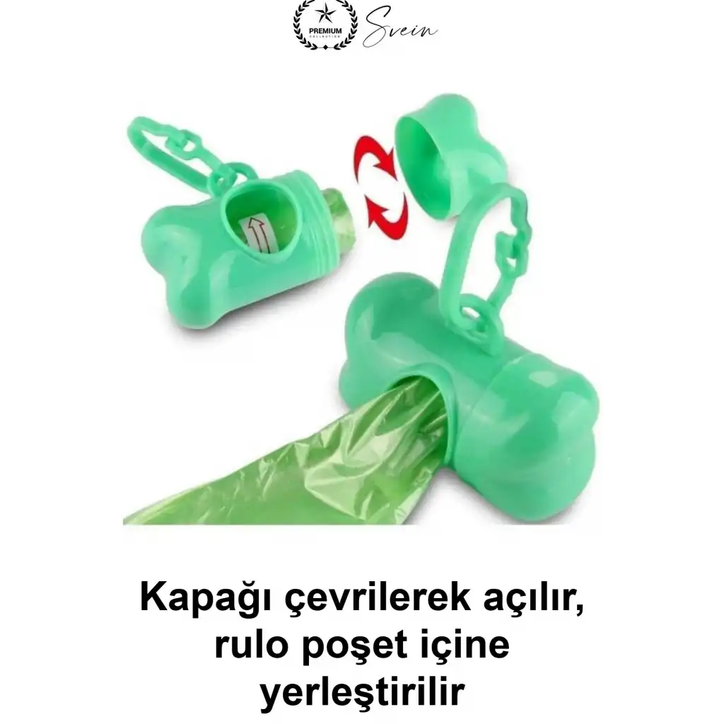 Kemik Şeklinde Köpek Kaka Poşeti Taşıma Çantası Kancalı Hafif Plastik Dispenser Tasmaya Asılabilir Pratik Dışkı Torbası Aparatı Evcil Hayvan Park Yürüyüş Aksesuarı Karışık Renk 1 Adet