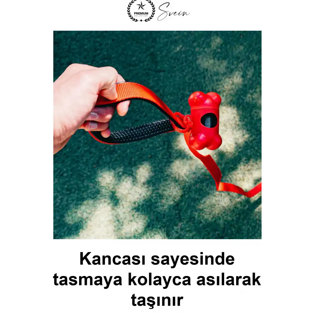Kemik Şeklinde Köpek Kaka Poşeti Taşıma Çantası Kancalı Hafif Plastik Dispenser Tasmaya Asılabilir Pratik Dışkı Torbası Aparatı Evcil Hayvan Park Yürüyüş Aksesuarı Karışık Renk 1 Adet