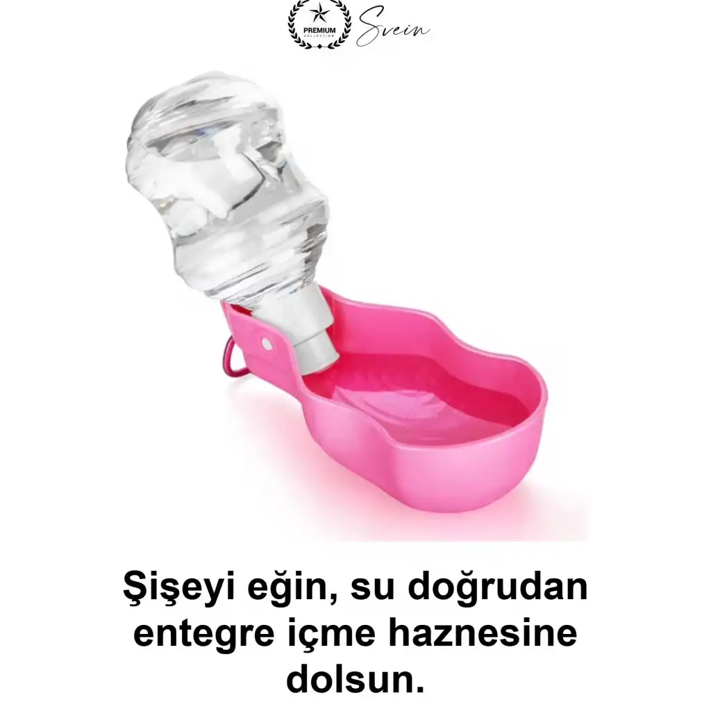 #SuMatarası Kedi Köpek Evcil Hayvan Su Matarası 250 ml Taşınabilir Plastik Suluk Hazneli Sızdırmaz Kilitli Seyahat Yürüyüş Park Gezi Pet Hafif Pratik Dış Mekan Aksesuarı İçme Kabı Bahçe Askılı