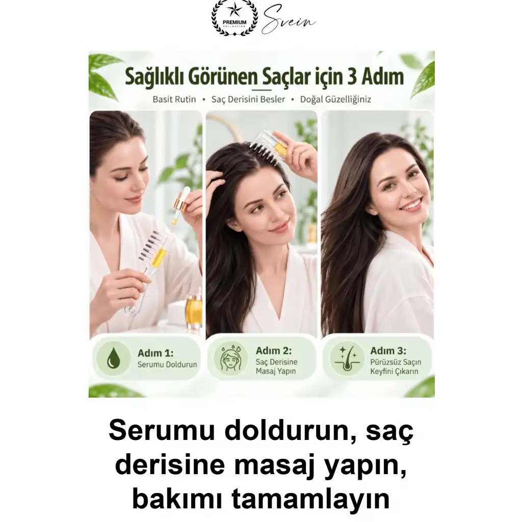Saç Bakım Yağı Uygulama Tarağı Serum Aplikatörü Yeniden Doldurulabilir Hazneli Sızdırmaz Contalı Kafa Derisi Masajı Şeffaf Pembe Taşınabilir Yıkanabilir Besleyici Sıvı Dağıtıcı Kompakt Model