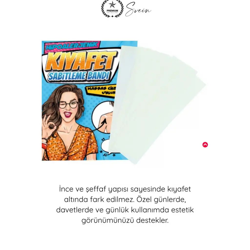 #KıyafetBandı Hipoalerjenik Kıyafet Sabitleme Bandı Şeffaf 24 Adet Dekolte Abiye Gelinlik Straplez Gömlek Elbise Pantolon Etek Çorap Çift Taraflı Görünmez Cilt Dostu Yapışkan Bant