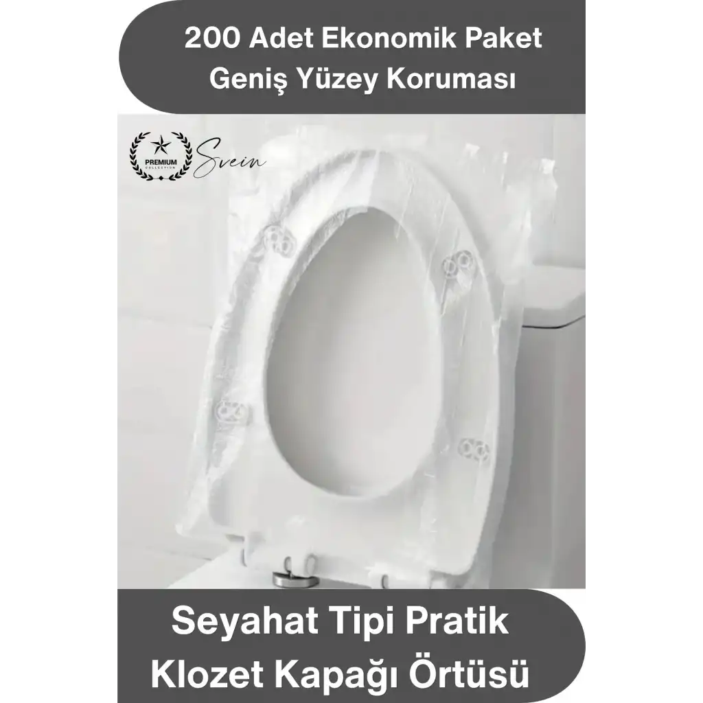 #KlozetKoruma Seyahat Tipi Pratik Klozet Kapağı Örtüsü Poşeti Hijyenik Tek Kullanımlık 200 Adet Su Geçirmez Taşınabilir Klozet Koruyucu Tuvalet Oturak Örtüsü Seyahat Hijyen Seti
