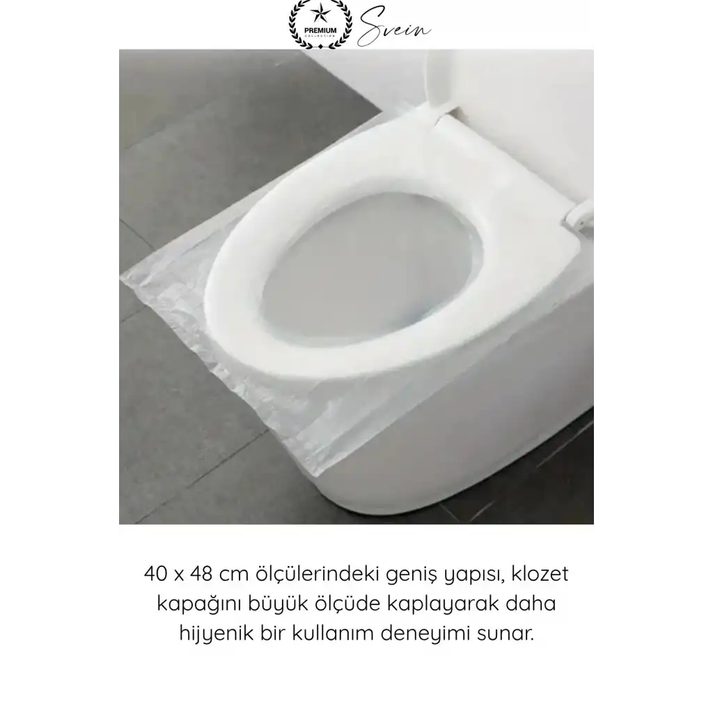 #KlozetKoruma Seyahat Tipi Pratik Klozet Kapağı Örtüsü Poşeti Hijyenik Tek Kullanımlık 200 Adet Su Geçirmez Taşınabilir Klozet Koruyucu Tuvalet Oturak Örtüsü Seyahat Hijyen Seti