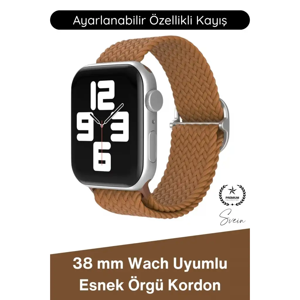 #Kordon Apple Watch Uyumlu Örgü Akıllı Saat Kordonu Ayarlanabilir Esnek Nefes Alabilir Yumuşak Dokulu Spor Günlük Kullanım Elastik Kayış Hafif Dayanıklı Modern Bileklik Aksesuarı