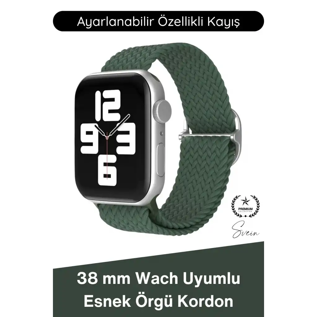 #Kordon Apple Watch Uyumlu Örgü Akıllı Saat Kordonu Ayarlanabilir Esnek Nefes Alabilir Yumuşak Dokulu Spor Günlük Kullanım Elastik Kayış Hafif Dayanıklı Modern Bileklik Aksesuarı