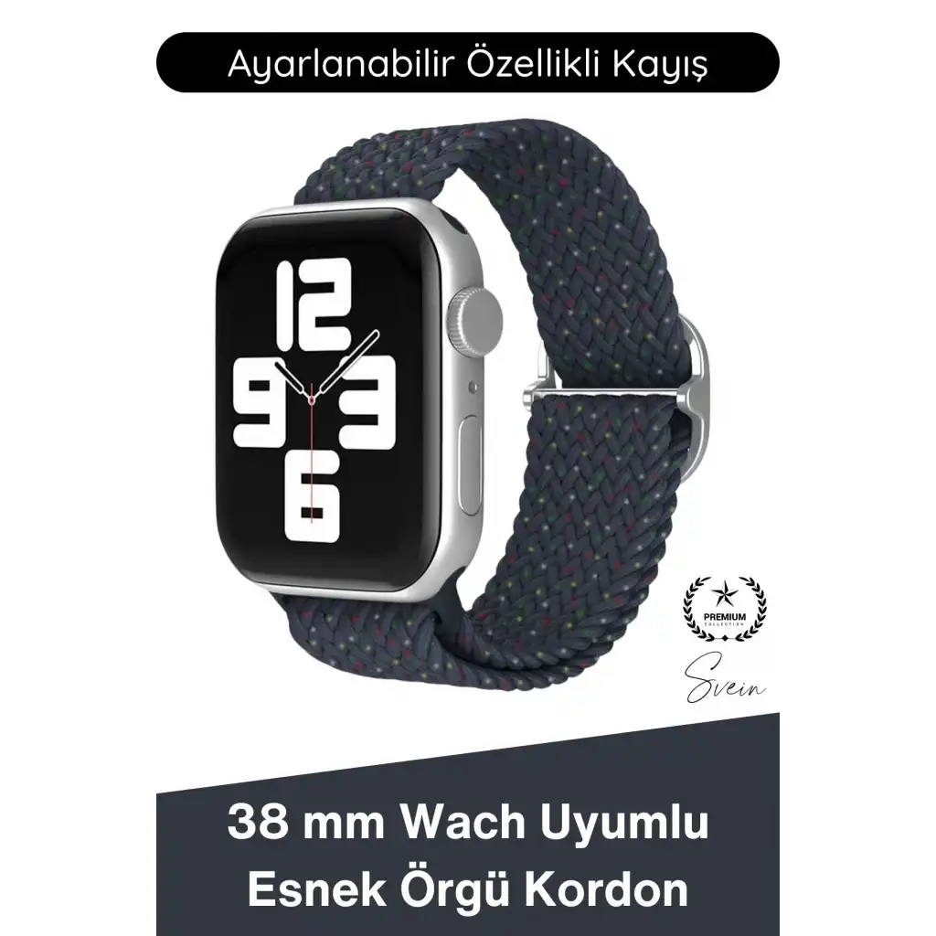 #Kordon Apple Watch Uyumlu Örgü Akıllı Saat Kordonu Ayarlanabilir Esnek Nefes Alabilir Yumuşak Dokulu Spor Günlük Kullanım Elastik Kayış Hafif Dayanıklı Modern Bileklik Aksesuarı
