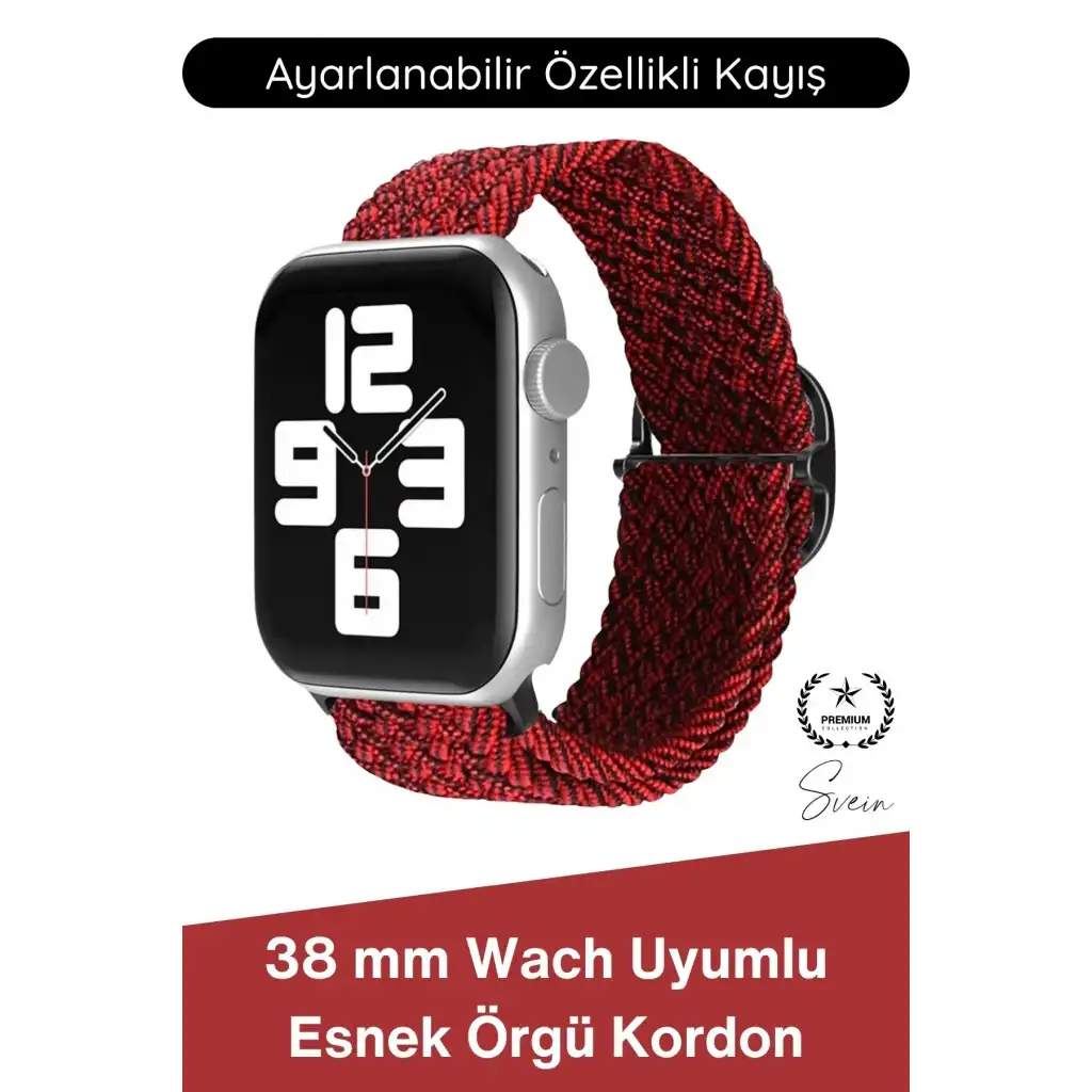 #Kordon Apple Watch Uyumlu Örgü Akıllı Saat Kordonu Ayarlanabilir Esnek Nefes Alabilir Yumuşak Dokulu Spor Günlük Kullanım Elastik Kayış Hafif Dayanıklı Modern Bileklik Aksesuarı