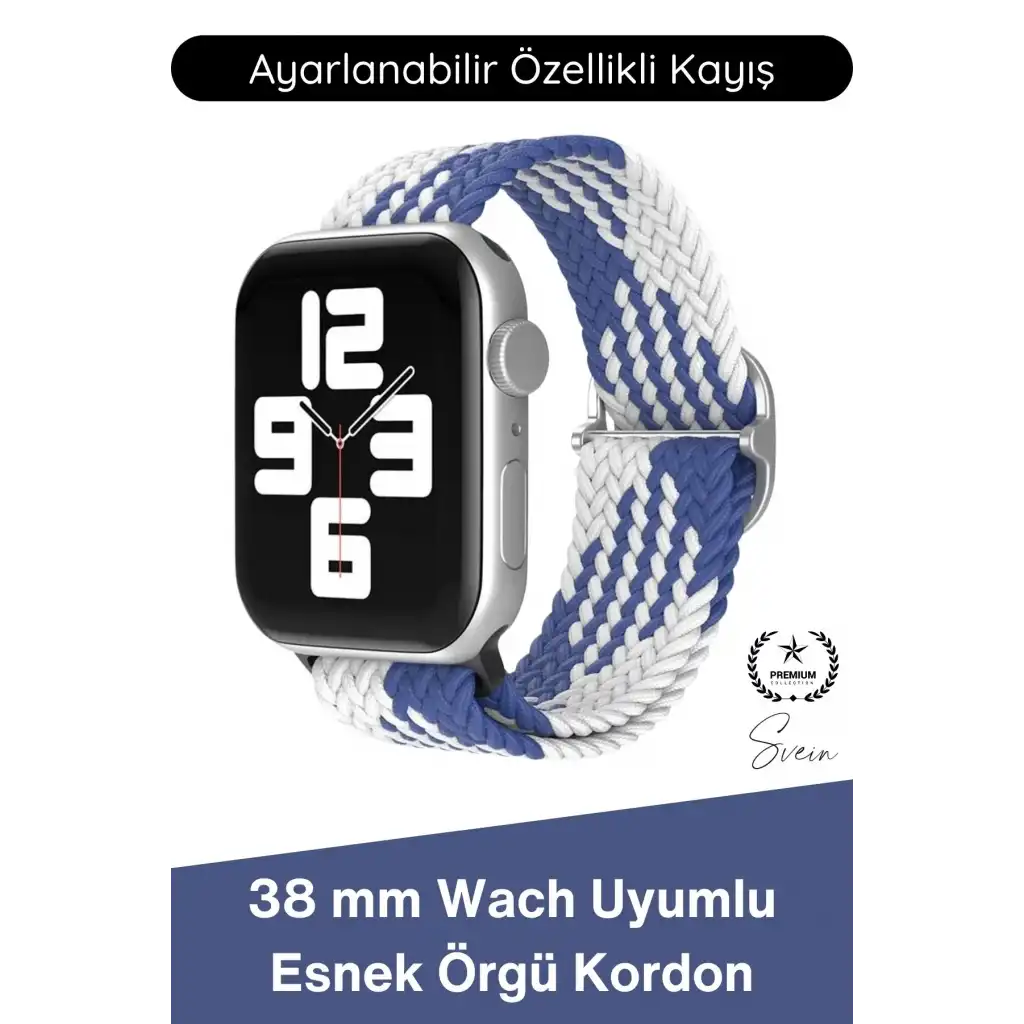 #Kordon Apple Watch Uyumlu Örgü Akıllı Saat Kordonu Ayarlanabilir Esnek Nefes Alabilir Yumuşak Dokulu Spor Günlük Kullanım Elastik Kayış Hafif Dayanıklı Modern Bileklik Aksesuarı
