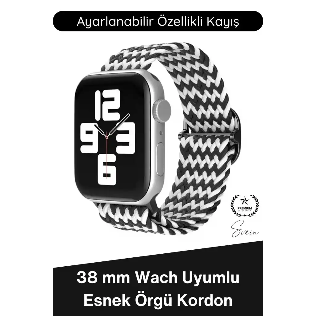 #Kordon Apple Watch Uyumlu Örgü Akıllı Saat Kordonu Ayarlanabilir Esnek Nefes Alabilir Yumuşak Dokulu Spor Günlük Kullanım Elastik Kayış Hafif Dayanıklı Modern Bileklik Aksesuarı