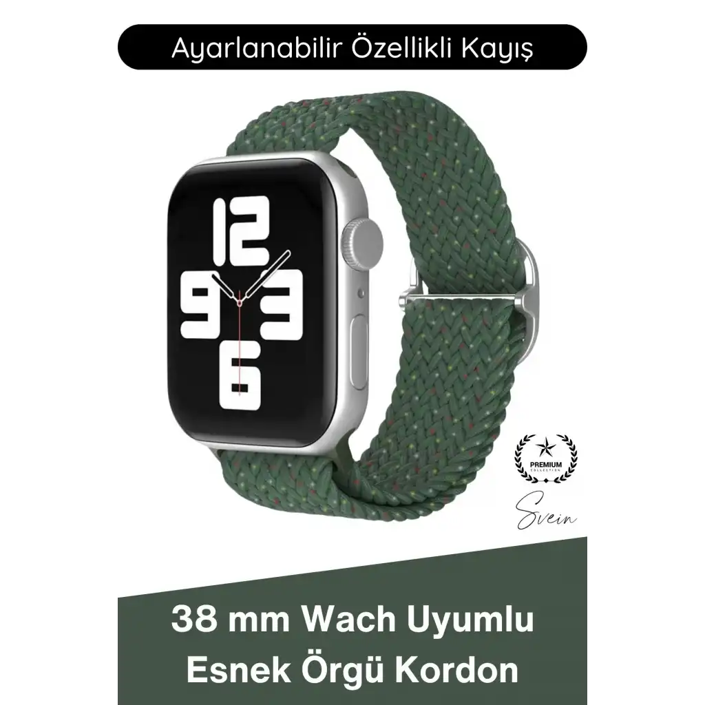 #Kordon Apple Watch Uyumlu Örgü Akıllı Saat Kordonu Ayarlanabilir Esnek Nefes Alabilir Yumuşak Dokulu Spor Günlük Kullanım Elastik Kayış Hafif Dayanıklı Modern Bileklik Aksesuarı