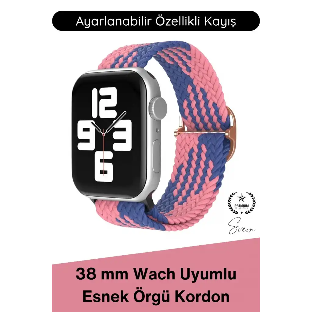 #Kordon Apple Watch Uyumlu Örgü Akıllı Saat Kordonu Ayarlanabilir Esnek Nefes Alabilir Yumuşak Dokulu Spor Günlük Kullanım Elastik Kayış Hafif Dayanıklı Modern Bileklik Aksesuarı