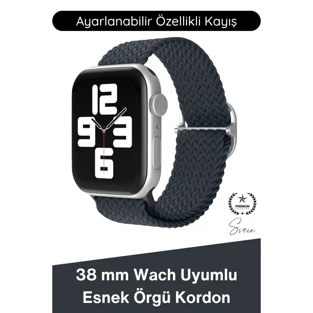 #Kordon Apple Watch Uyumlu Örgü Akıllı Saat Kordonu Ayarlanabilir Esnek Nefes Alabilir Yumuşak Dokulu Spor Günlük Kullanım Elastik Kayış Hafif Dayanıklı Modern Bileklik Aksesuarı