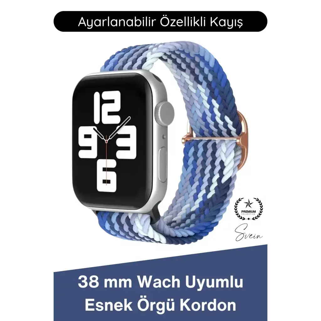 #Kordon Apple Watch Uyumlu Örgü Akıllı Saat Kordonu Ayarlanabilir Esnek Nefes Alabilir Yumuşak Dokulu Spor Günlük Kullanım Elastik Kayış Hafif Dayanıklı Modern Bileklik Aksesuarı