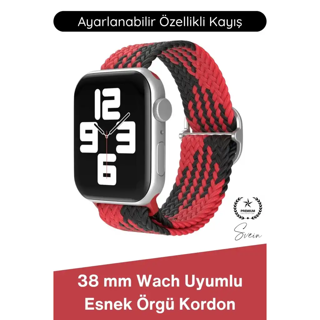 #Kordon Apple Watch Uyumlu Örgü Akıllı Saat Kordonu Ayarlanabilir Esnek Nefes Alabilir Yumuşak Dokulu Spor Günlük Kullanım Elastik Kayış Hafif Dayanıklı Modern Bileklik Aksesuarı