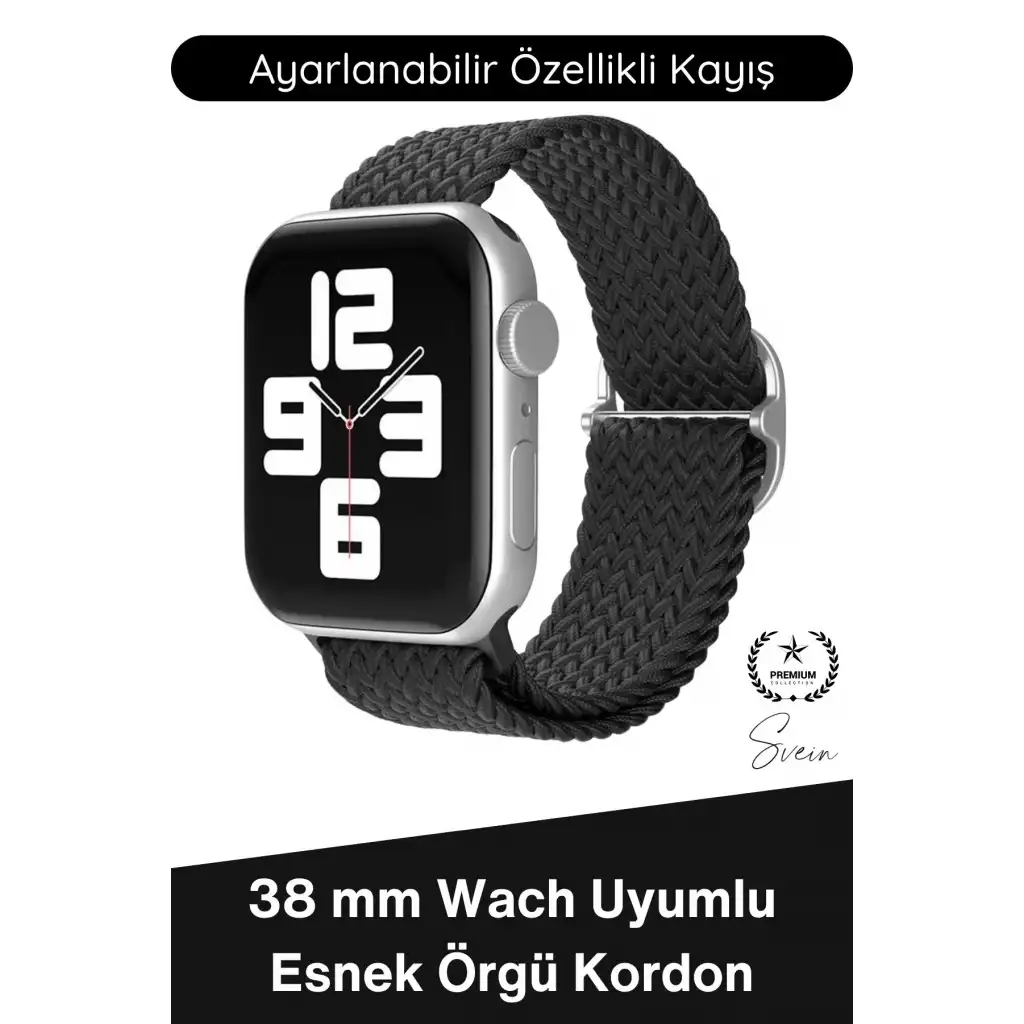 #Kordon Apple Watch Uyumlu Örgü Akıllı Saat Kordonu Ayarlanabilir Esnek Nefes Alabilir Yumuşak Dokulu Spor Günlük Kullanım Elastik Kayış Hafif Dayanıklı Modern Bileklik Aksesuarı