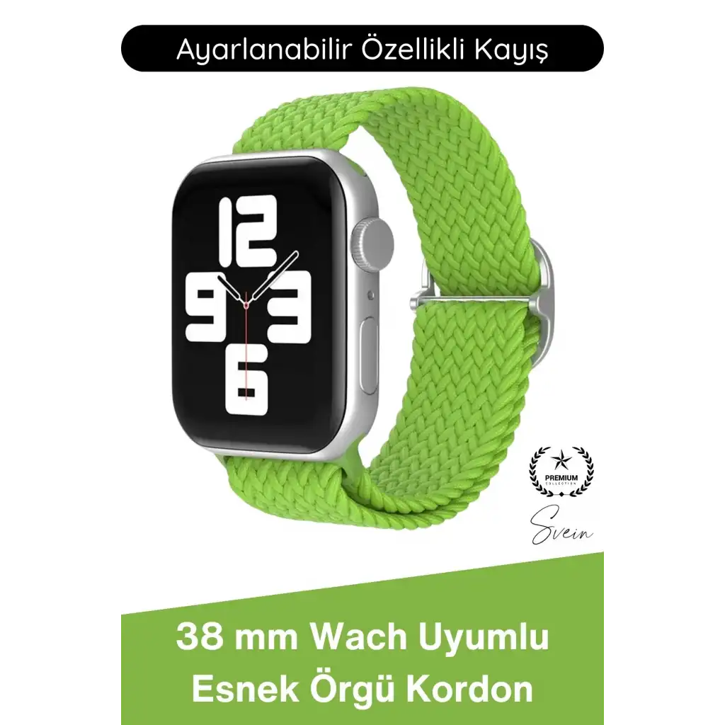 #Kordon Apple Watch Uyumlu Örgü Akıllı Saat Kordonu Ayarlanabilir Esnek Nefes Alabilir Yumuşak Dokulu Spor Günlük Kullanım Elastik Kayış Hafif Dayanıklı Modern Bileklik Aksesuarı