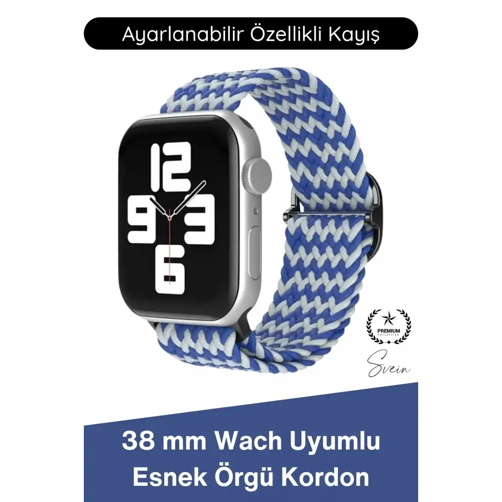 #Kordon Apple Watch Uyumlu Örgü Akıllı Saat Kordonu Ayarlanabilir Esnek Nefes Alabilir Yumuşak Dokulu Spor Günlük Kullanım Elastik Kayış Hafif Dayanıklı Modern Bileklik Aksesuarı