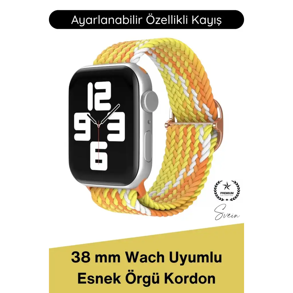 #Kordon Apple Watch Uyumlu Örgü Akıllı Saat Kordonu Ayarlanabilir Esnek Nefes Alabilir Yumuşak Dokulu Spor Günlük Kullanım Elastik Kayış Hafif Dayanıklı Modern Bileklik Aksesuarı