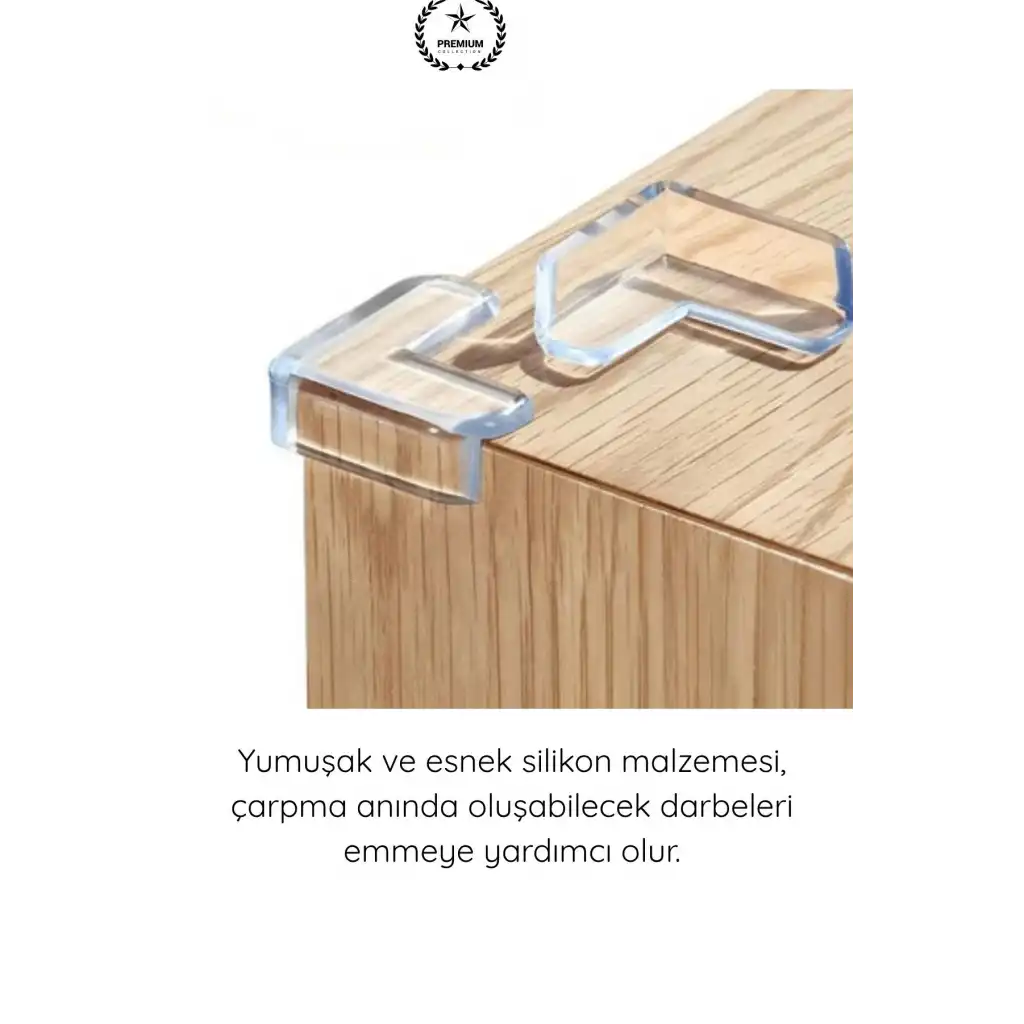 #KöşeKoruma Silikon Şeffaf Masa Kenarı Koruma Aparatı 4 Adet Yapışkanlı Köşe Koruyucu Bebek Çocuk Güvenlik Darbe Önleyici Sehpa Dolap TV Ünitesi Mobilya Köşe Koruması Yumuşak PVC 90 Derece