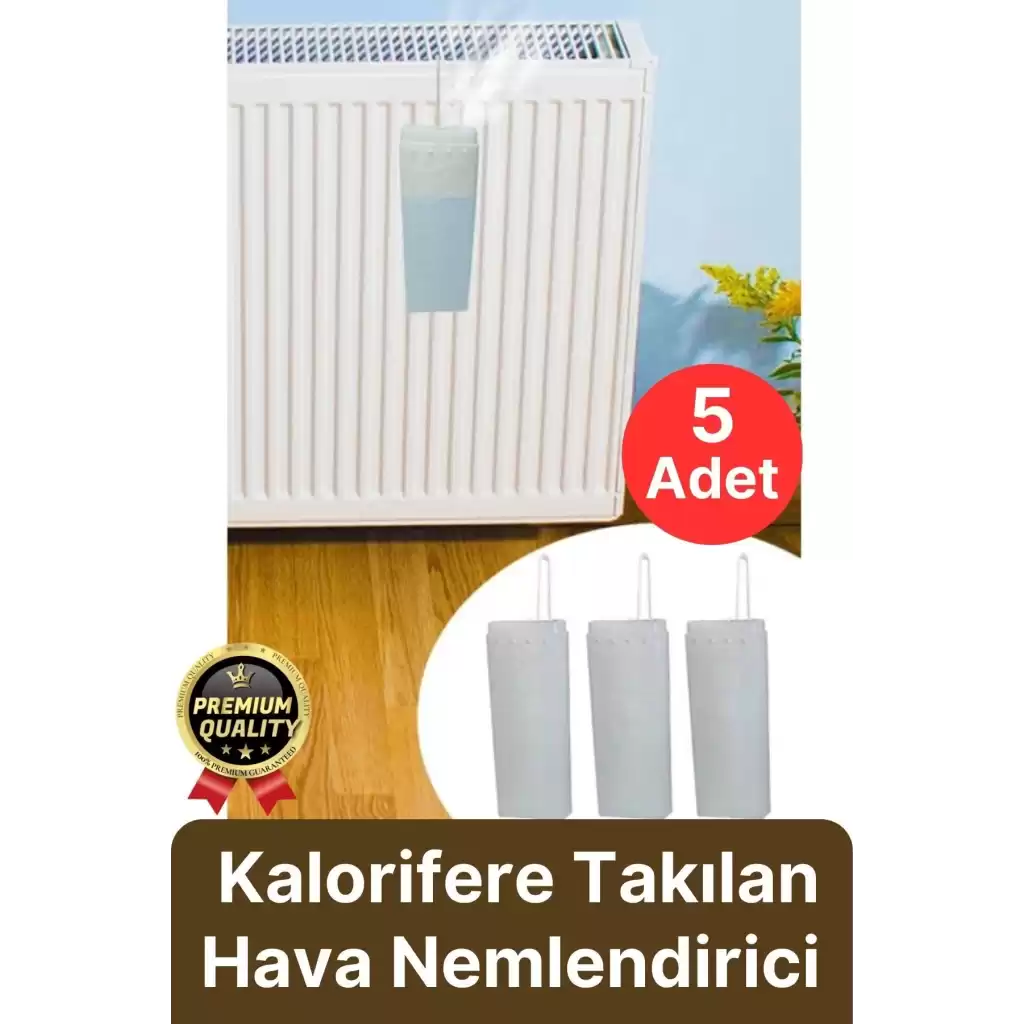 Kuru Ortam Önleyici Su Buharlaştırıcı Petek Üstü Kalorifere Takılan Hava Nemlendirici Suluk 5 Adet
