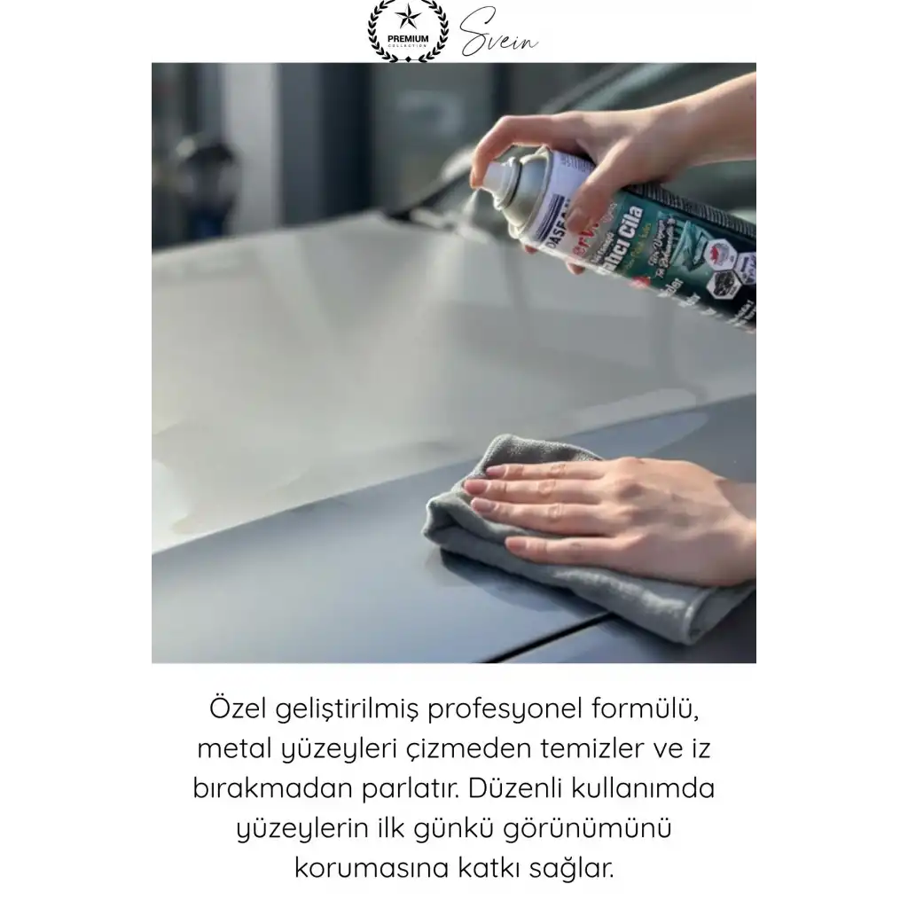 #Parlatıcı Paslanmaz Çelik Yüzey Temizleyici Parlatıcı Sprey 500 ml Ankastre Fırın Davlumbaz Buzdolabı Metal Krom Alüminyum Temizlik Cilası Parmak İzi Yağ Su Lekesi Giderici Koruyucu Bakım Spreyi