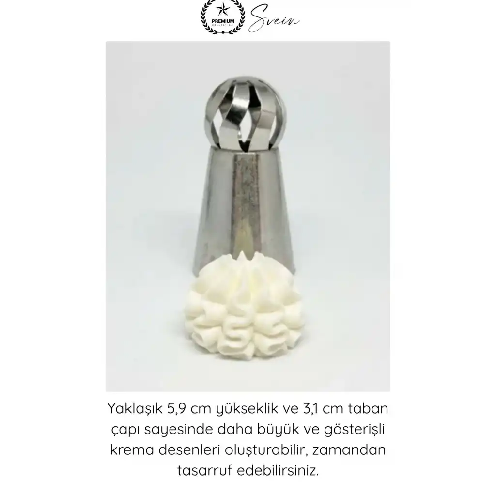 #PastaSüsleme Pasta Süsleme 5li Profesyonel Büyük Boy Paslanmaz Çelik Krema Sıkma Fırfır Duy Uçları Cupcake Pasta Dekorasyon Rus Duyu Şanti Krema Çiçek Desen Süsleme Seti