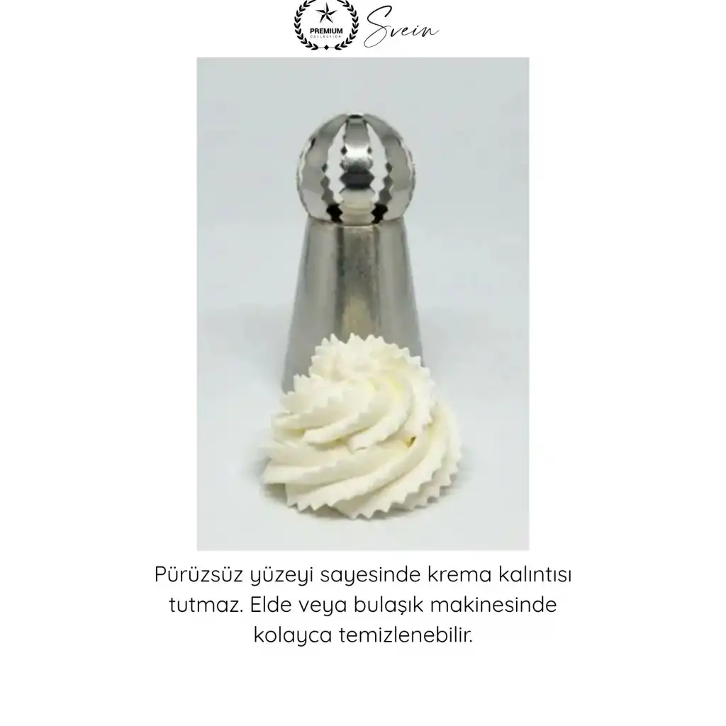 #PastaSüsleme Pasta Süsleme 5li Profesyonel Büyük Boy Paslanmaz Çelik Krema Sıkma Fırfır Duy Uçları Cupcake Pasta Dekorasyon Rus Duyu Şanti Krema Çiçek Desen Süsleme Seti