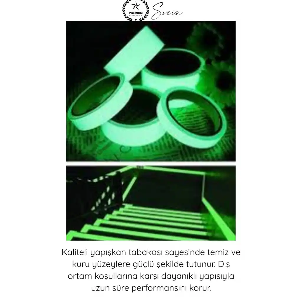 #Reflektör Karanlıkta Parlayan Fosforlu Reflektif Şerit Bant 35mm 1,5 Metre Motosiklet Bisiklet Otomobil Güvenlik Uyarı Etiketi Gece Görünürlük Dekorasyon Yapışkanlı Aksesuar Yol Koruma