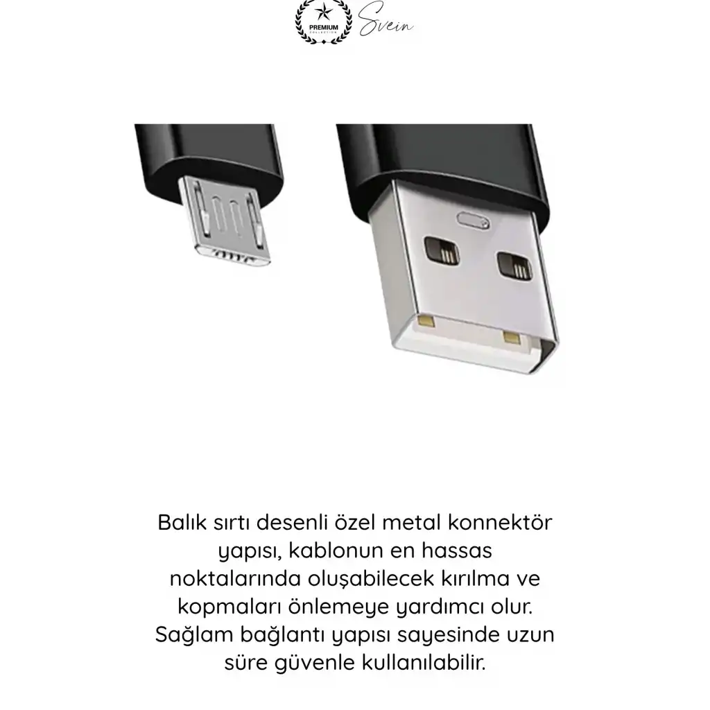 #ŞarjKablo Süper Hızlı Destekleyici S61 Micro USB Kablo 1.2M 2.1A Hızlı Şarj Veri Aktarım Naylon Örgülü Metal Uçlu Dayanıklı Android Telefon Tablet Powerbank Uyumlu Premium Şarj Kablosu Siyah