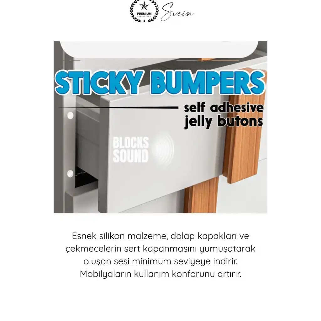 #Stoper Yapışkanlı Dolap Çekmece Stoperi Ses Engelleyici Şeffaf 48 Adet Silikon Tampon Kapak Çarpma Önleyici Kaydırmaz Mobilya Koruyucu Güçlü Yapışkan Darbe Emici 9 mm Ped Seti