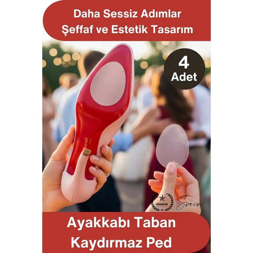 #TabanBandı Ayakkabı Taban Kaydırmaz Ped 4 Adet Şeffaf Yapışkanlı Topuklu Stiletto Babet Kösele Sert Düz Taban Kayma Önleyici Ses Azaltıcı Kesilebilir Güvenli Yürüyüş Koruyucu Destek