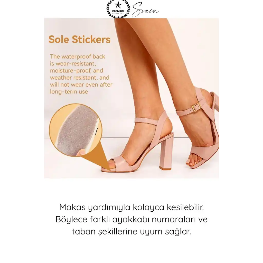 #TabanBandı Ayakkabı Taban Kaydırmaz Ped 4 Adet Şeffaf Yapışkanlı Topuklu Stiletto Babet Kösele Sert Düz Taban Kayma Önleyici Ses Azaltıcı Kesilebilir Güvenli Yürüyüş Koruyucu Destek