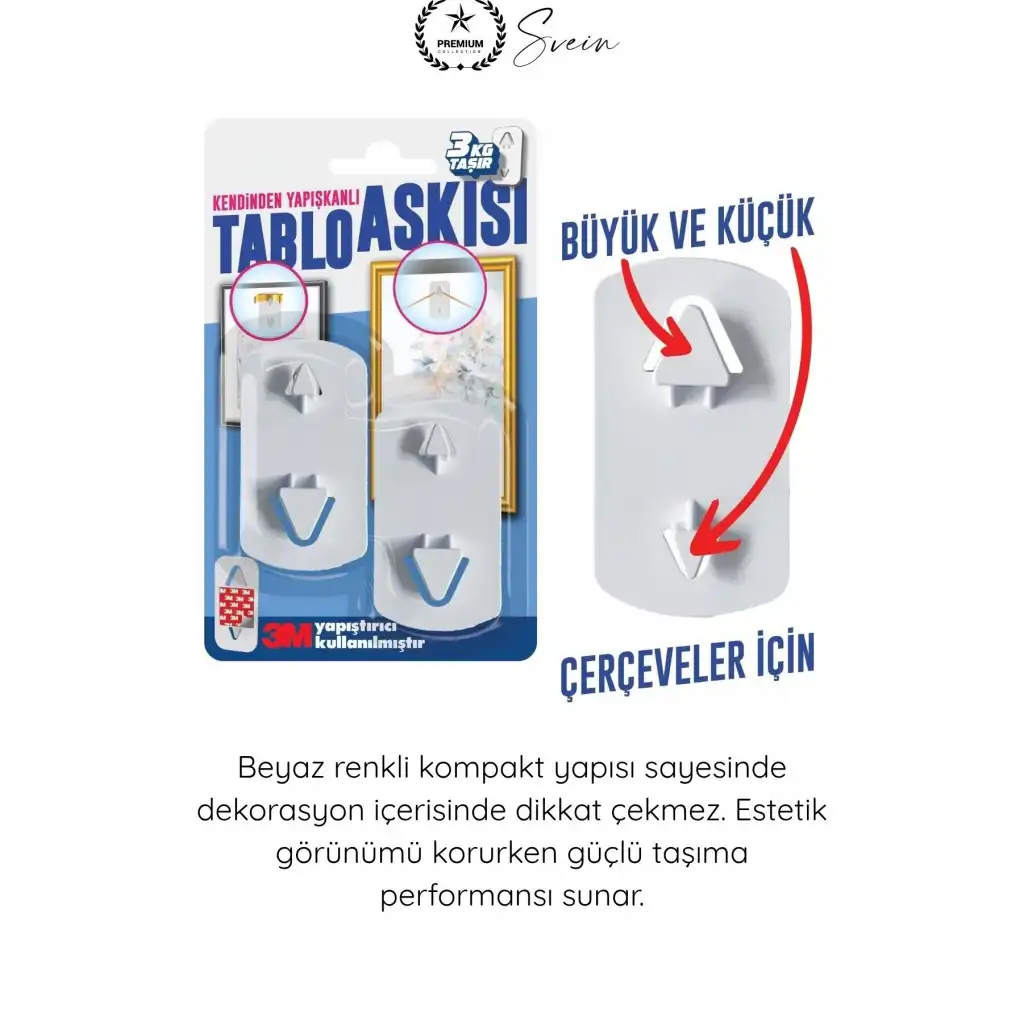 #TabloBandı Yapışkanlı Çivisiz Tablo Askısı 3M Güçlü Duvar Askı Aparatı Çerçeve Resim Saat Dekorasyon Asma Kancası Beyaz İki Yönlü İzolasyon Plastik Fayans Mermer Lake PVC Uyumlu Ev Ofis Montaj Çözümü