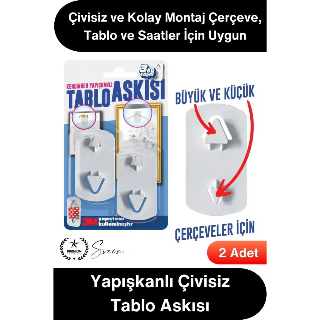 #TabloBandı Yapışkanlı Çivisiz Tablo Askısı 3M Güçlü Duvar Askı Aparatı Çerçeve Resim Saat Dekorasyon Asma Kancası Beyaz İki Yönlü İzolasyon Plastik Fayans Mermer Lake PVC Uyumlu Ev Ofis Montaj Çözümü