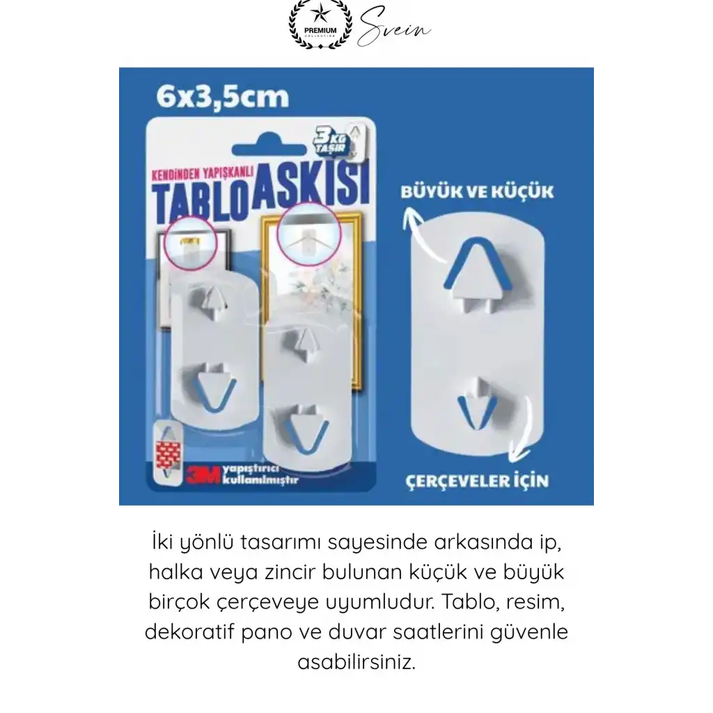 #TabloBandı Yapışkanlı Çivisiz Tablo Askısı 3M Güçlü Duvar Askı Aparatı Çerçeve Resim Saat Dekorasyon Asma Kancası Beyaz İki Yönlü İzolasyon Plastik Fayans Mermer Lake PVC Uyumlu Ev Ofis Montaj Çözümü
