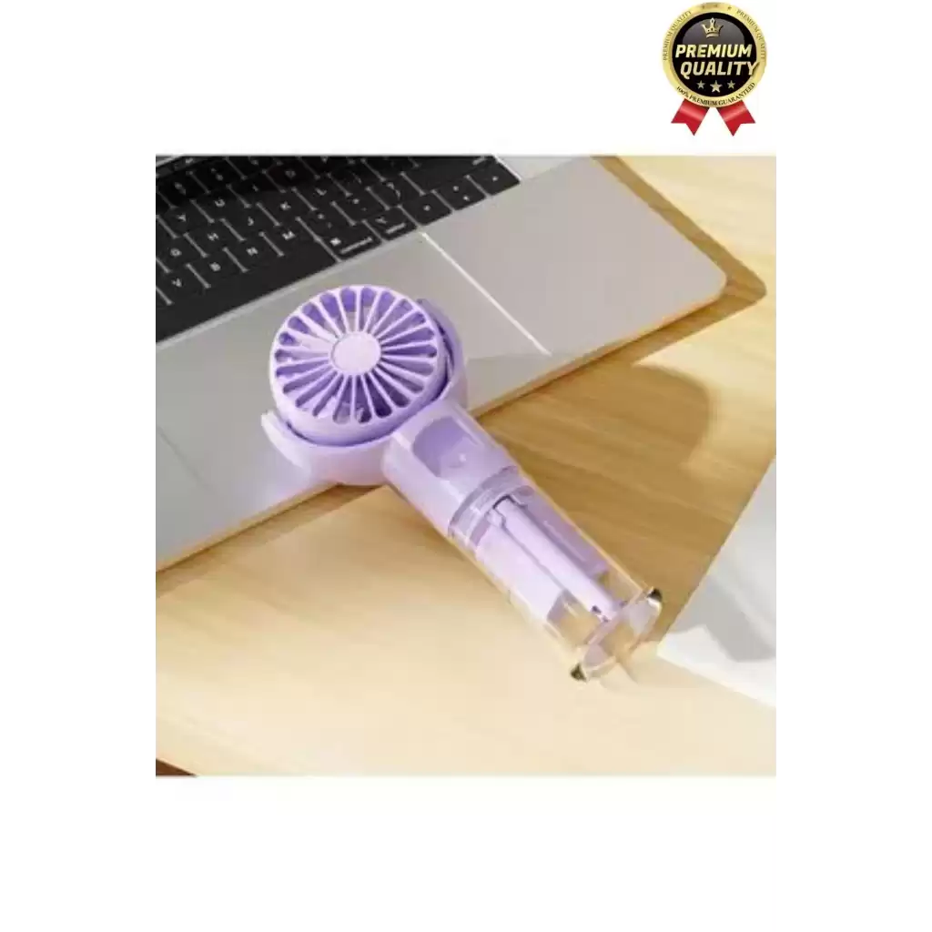 Taşınabilir Serinletici Klima Usb Şarjlı 3 Kademeli 1200 mAh Su Hazneli Püskürtmeli Mini Vantilatör