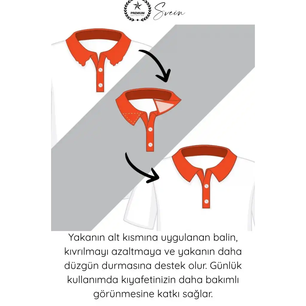 #Yaka Yaka Düzleştirici Yapışkanlı Balin 20 Adet Şeffaf Gömlek Yaka Destek Bandı Tshirt Polo Tişört Yaka Şekillendirici Kıvrılma Önleyici Çıkarılabilir Kolay Uygulama