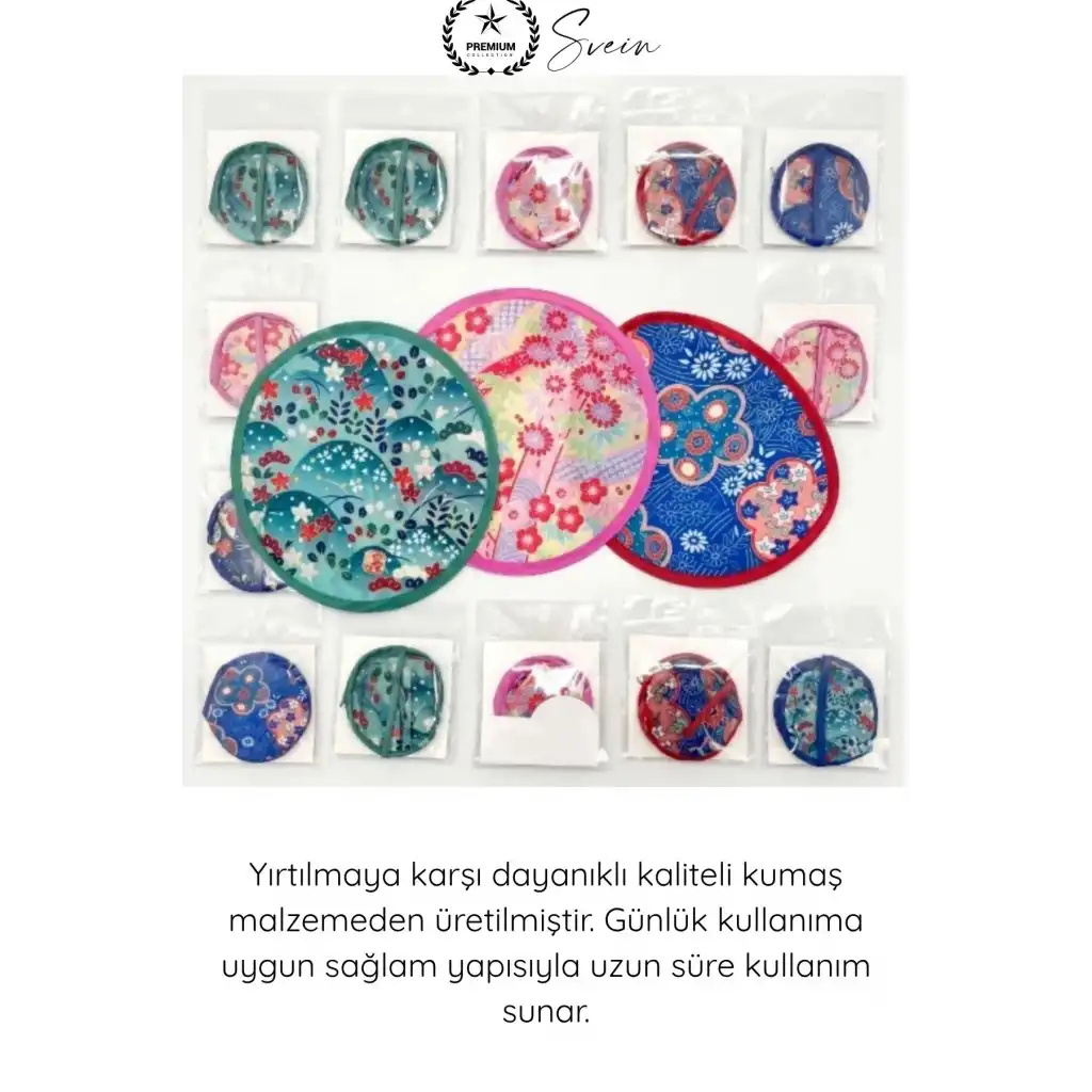 #Yelpaze Pratik Portatif Katlanabilir Kore Tipi Yuvarlak Yelpaze Çanta Boy Hafif Tasarım El Yelpazesi Katlanır Taşınabilir Yazlık Serinletici Seyahat Festival Plaj Günlük Kullanım