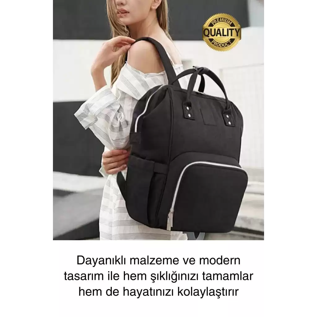 Yeni Sezon Anne Bebek Sırt Çantası Çok Gözlü Termal Biberon Hazneli Askılı Büyük Geniş Rahat