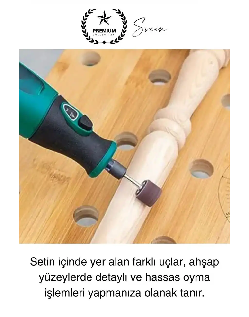 105 Parça Hobi Gravür Dremel Taşlama Ucu Mini Metal Ahşap Oyma Seti Parlatma Zımparalama Fırçalama