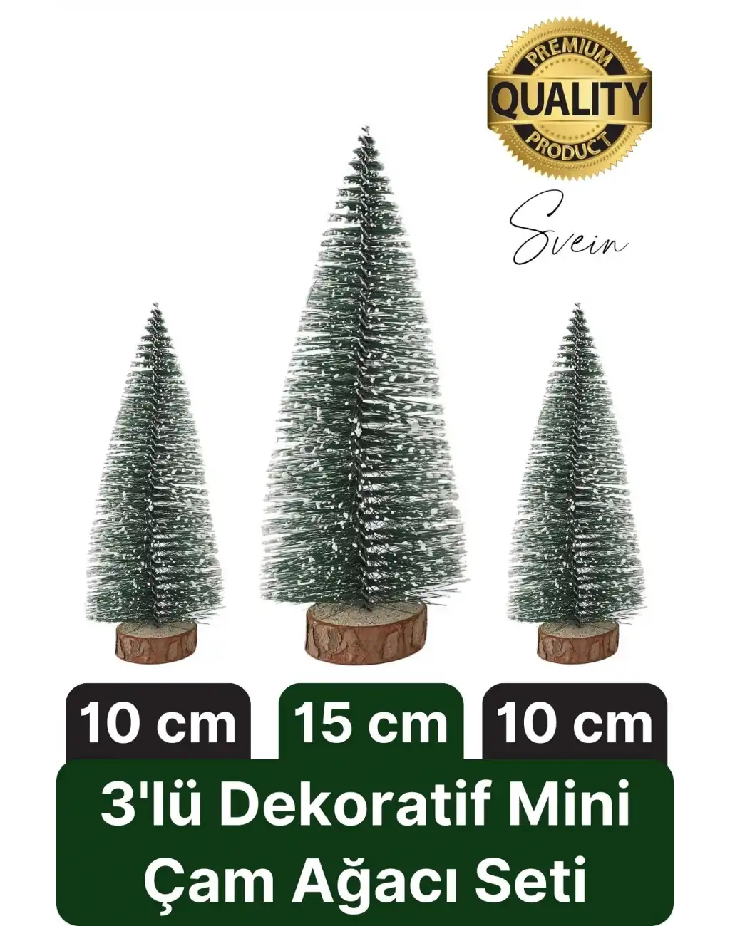 3 Boy Mini Çam Ağacı Masaüstü Minyatür Dekorasyon Süs Kar Yeni Yıl Noel Yapay Sedir Ağacı Seti Küçük