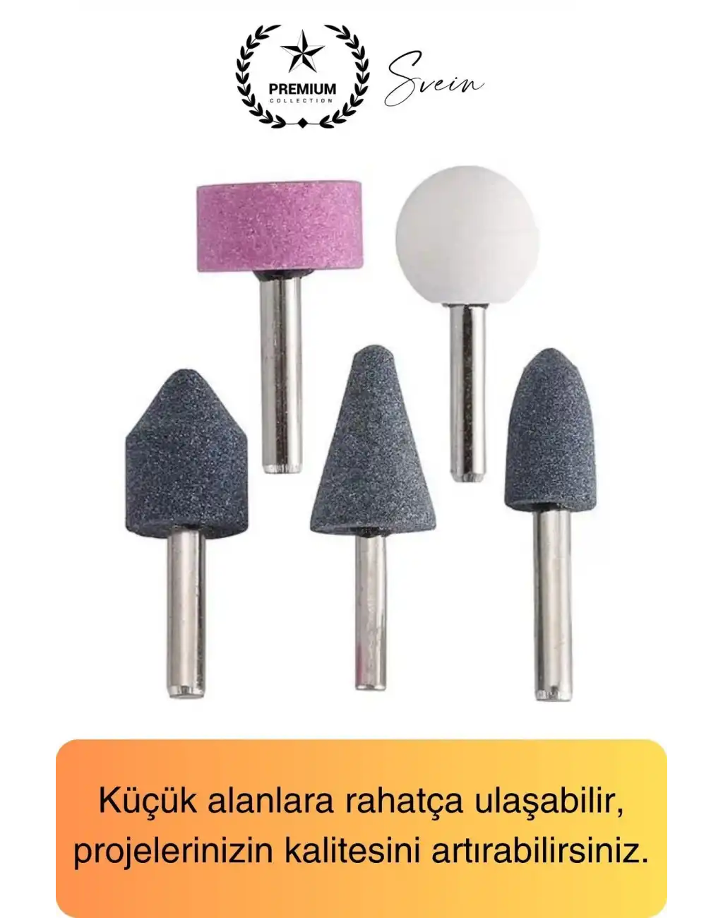 5 Parça Hobi Gravür Dremel Taşlama Ucu Mini Metal Ahşap Oyma Seti Parlatma Zımparalama Fırçalama