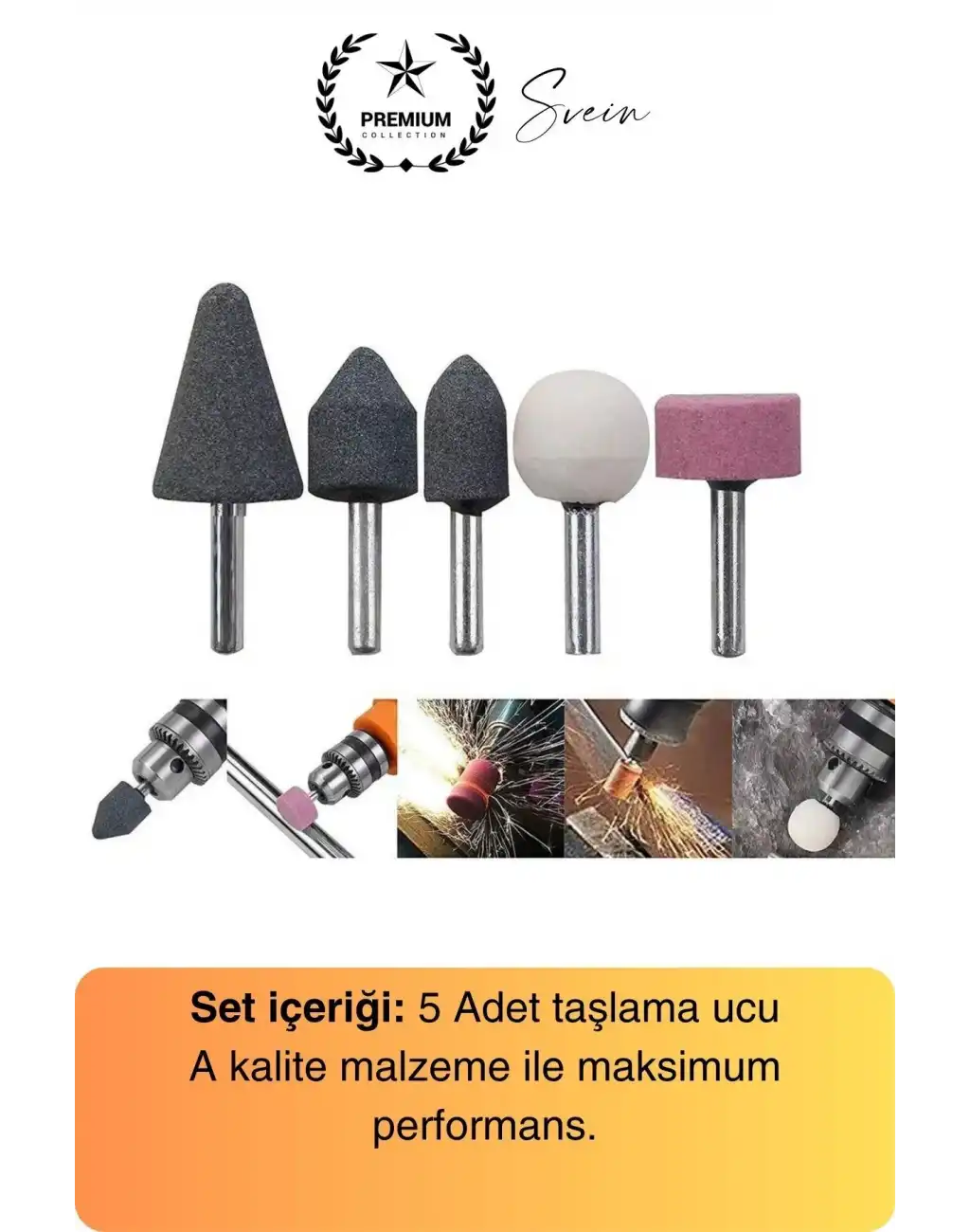 5 Parça Hobi Gravür Dremel Taşlama Ucu Mini Metal Ahşap Oyma Seti Parlatma Zımparalama Fırçalama