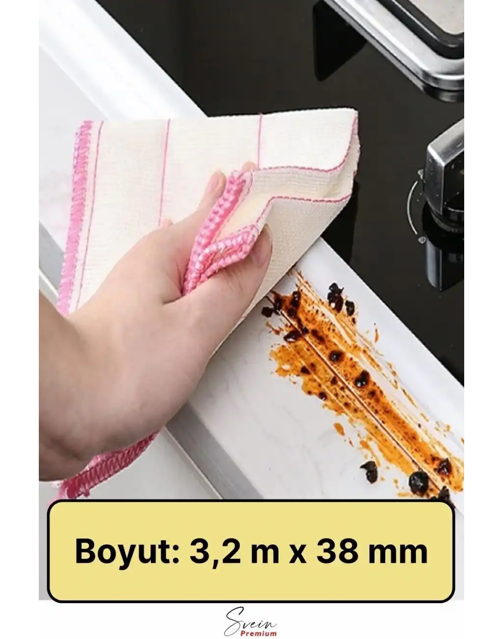 Su Sızdırmaz Geçirmez Dayanıklı Lavabo Tezgah Küvet Duş Banyo Mutfak Pencere Kenar Bandı 3,2 Mt