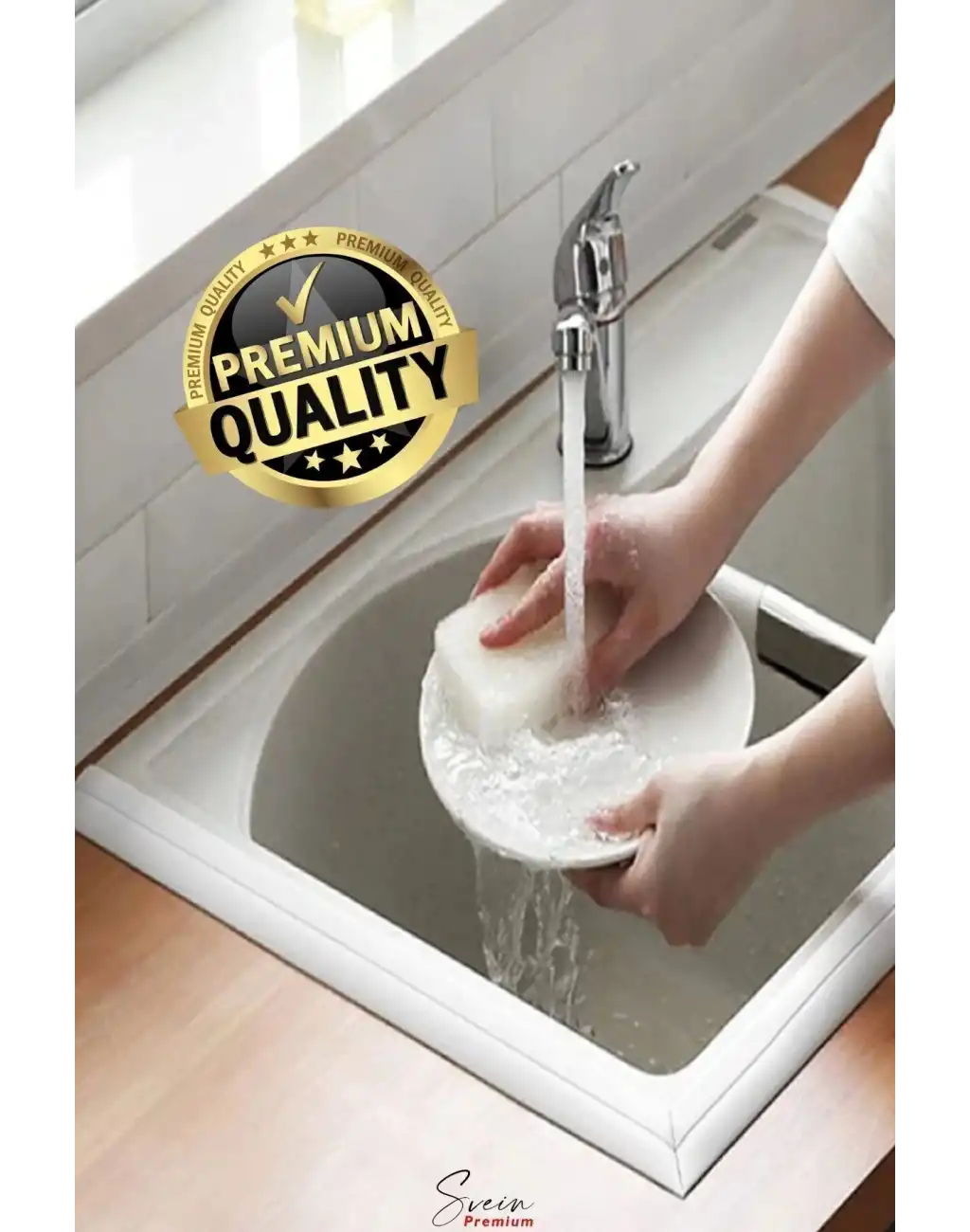 Su Sızdırmaz Geçirmez Dayanıklı Lavabo Tezgah Küvet Duş Banyo Mutfak Pencere Kenar Bandı 3,2 Mt