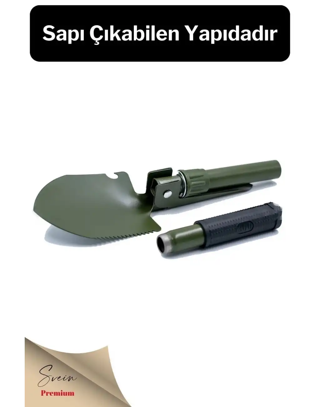 Profesyonel Çelik Katlanır Taşınabilir Pratik Kamp Kazma Kürek Ve Kesme Aleti Seti Orcamp Kazkürkes