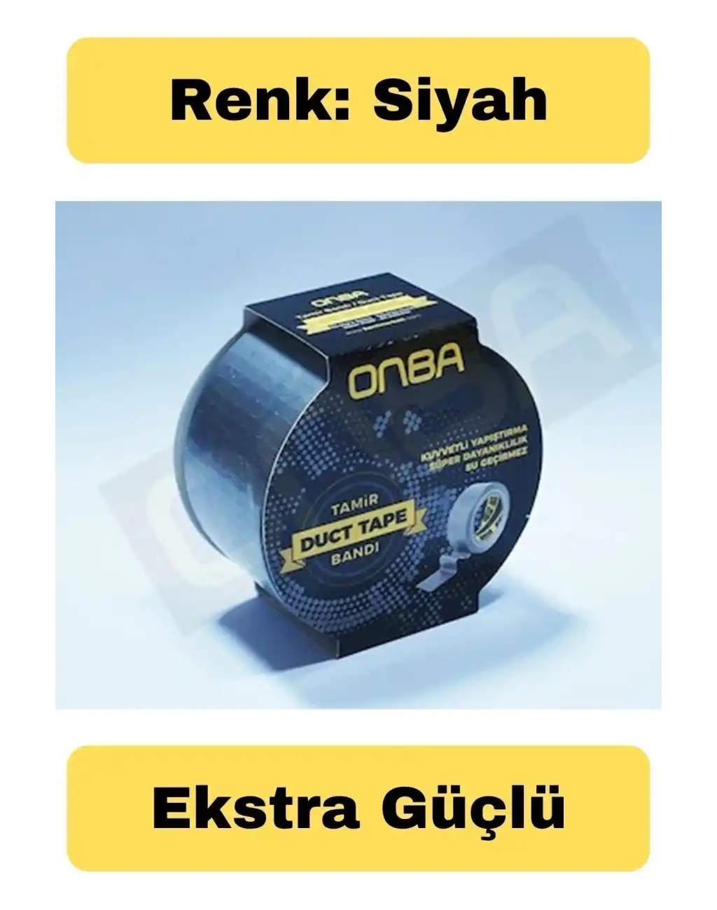 Çok Amaçlı Su Geçirmez Sızdırmaz Dayanıklı Izolasyon Siyah Tamir Bandı 48 Mm 10 Mt 1 Adet