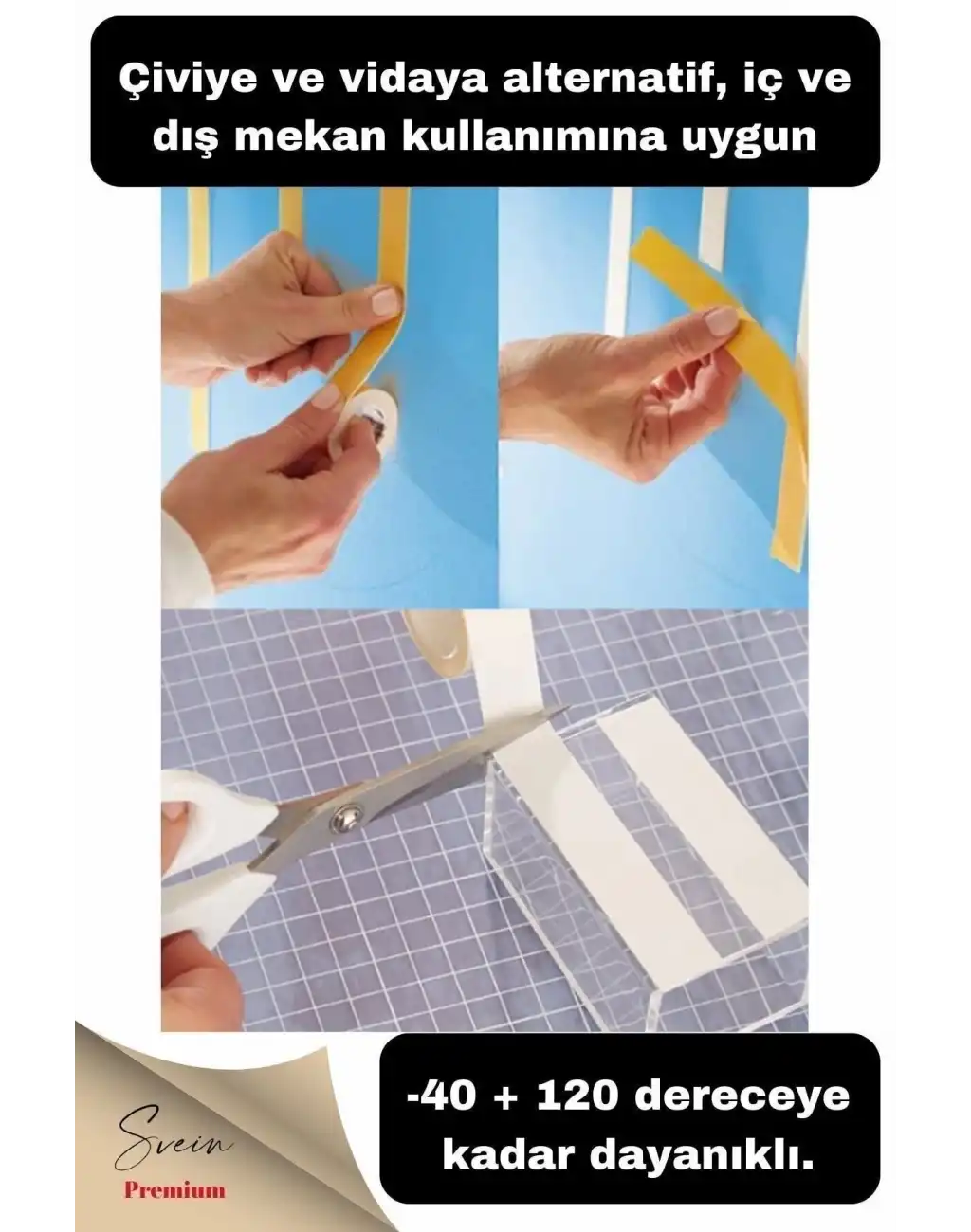 Süngerli Çift Taraflı Ultra Yapışkan Iç Dış Mekan Tamir Çok Amaçlı Köpük Bant 2 Mt 19 Mm