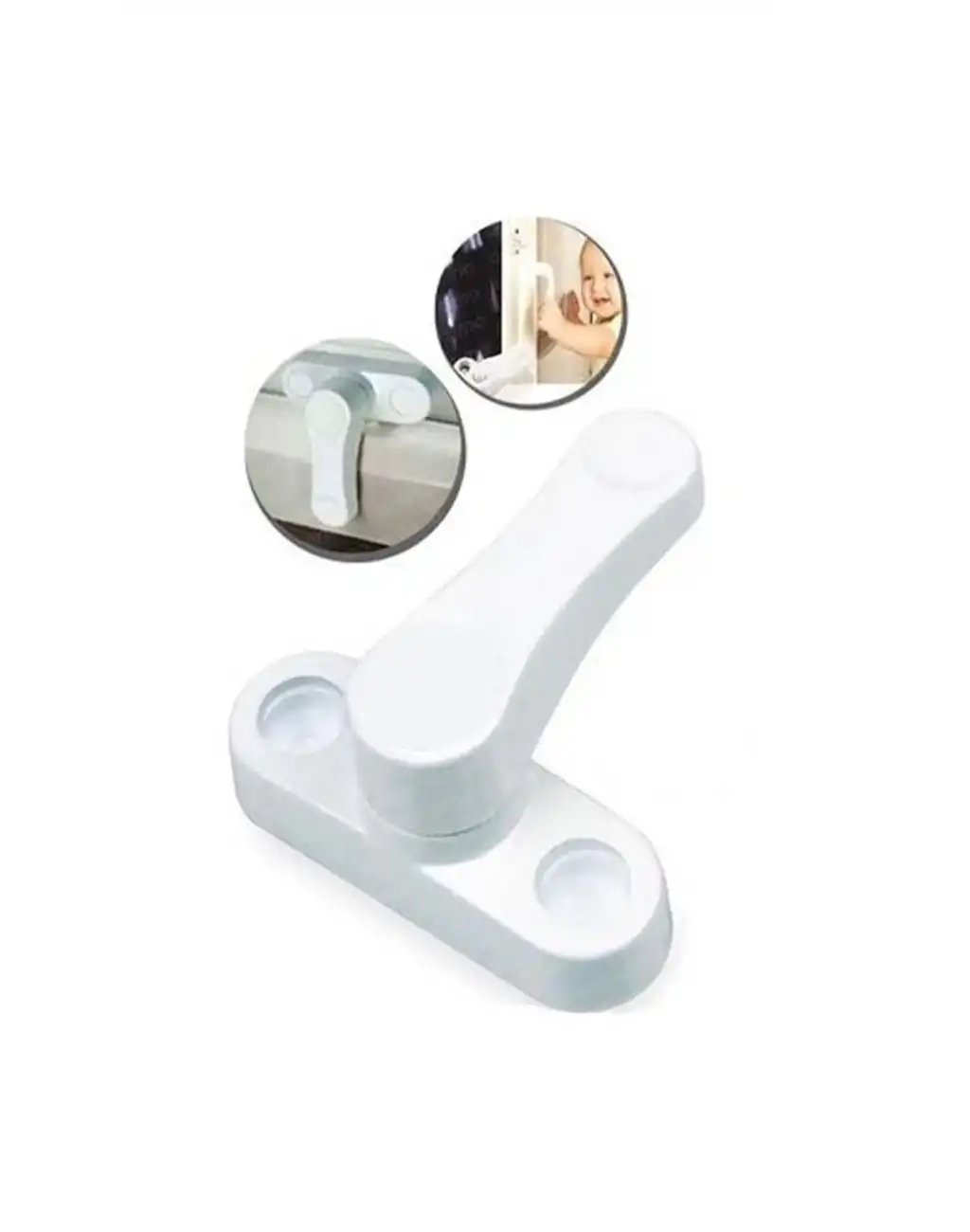 Pvc Pimapen Pencere Cam Balkon Kapısı Çekmeli Metal Güvenli Çocuk Bebek Emniyet Kilidi